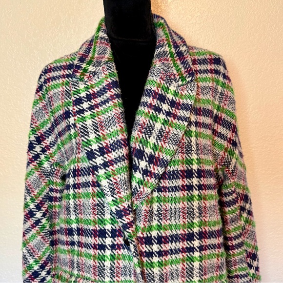 ASTR The Label Keller Plaid Wool Blend Coat Plaid Size Medium - Picture 3 of 15